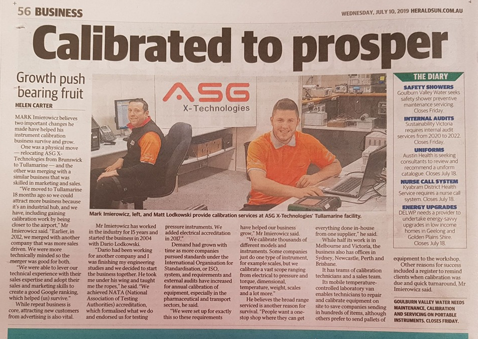 ASG Herald Sun Article